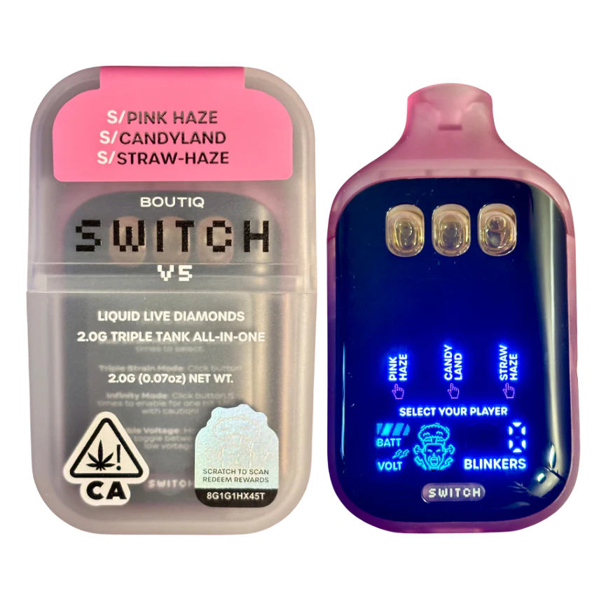 BOUTIQ SWITCH V5: Pink Haze + Candyland + Straw-Haze